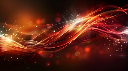 Obraz premium Abstract digital art featuring flowing lines and vibrant colors.