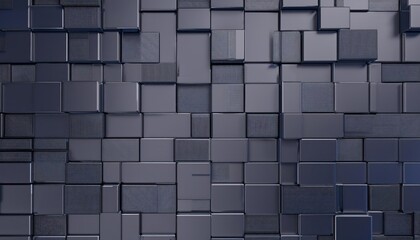 Artful Arrangement of Rectangular Tiles Creating a Structural Concrete Wall Minimalist Urban Architecture Showcasing Geometric Patterns and Textures