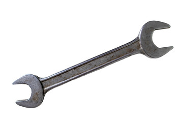 Tools and equipment screwdriver used in construction on white background