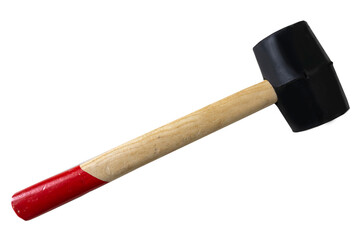 Tools and equipment hammer used in construction on white background