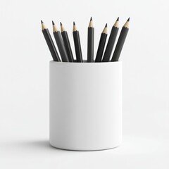  Simple pencil holder mockup