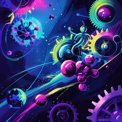 abstract background with circles
