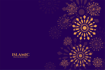ethnic islamic cultural floral pattern background design