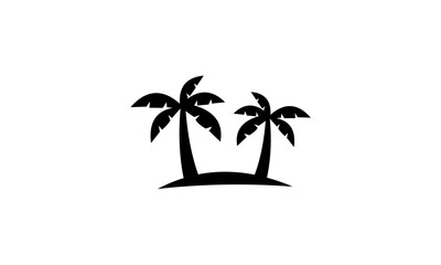 palm tree logo vector