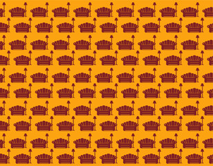 sofa chair pattern vector desgn
