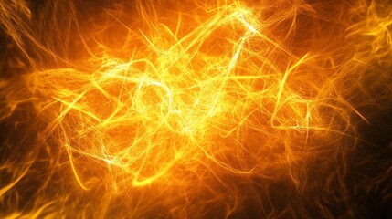 Abstract fire lines in chaotic forms creating a warm energetic feeling background