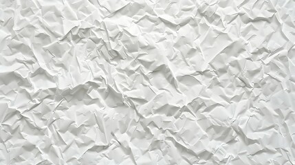 Obraz premium A crumpled sheet of white paper, showcasing texture and depth.