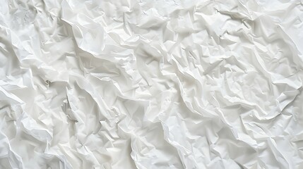 Obraz premium A close-up of crumpled white paper, showcasing texture and depth.