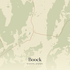 Obraz premium Vintage map of Boock, Germany.