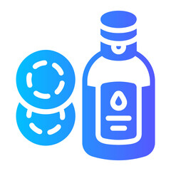 Fototapeta premium makeup remover Gradient icon
