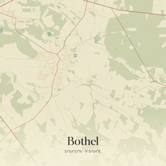 Vintage map of Bothel, Germany.