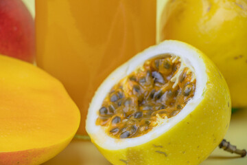 Passion Fruit and Mango Juice