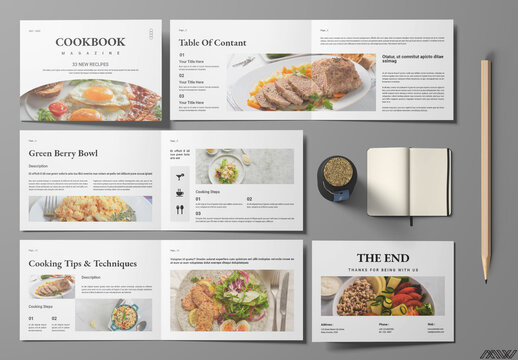 Cook book Magazine Layout