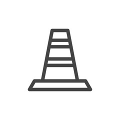 線画工具類関連の単品アイコン　三角コーン