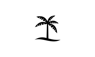 Obraz premium Palm tree logo vector