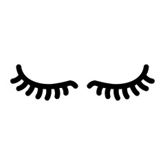Obraz premium eyelashes Line Icon