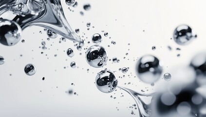 background with liquid metal