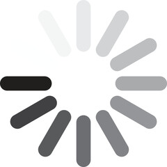 The spiral meter shows the thought process or the process of checking, reviewing information.