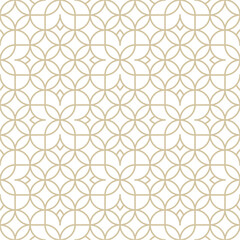 Naklejka premium Seamless vector geometric pattern with abstract floral