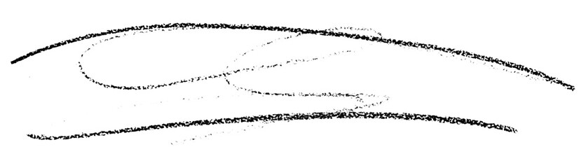 black pencil strokes isolated on transparent background