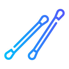 Obraz premium cotton buds Line Gradient Icon