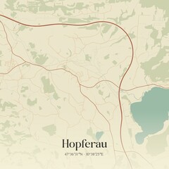 Obraz premium Vintage map of Hopferau, Germany.