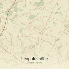 Vintage map of Leopoldshohe, Germany.
