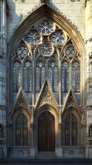 Fototapeta premium Ornate Gothic church entrance