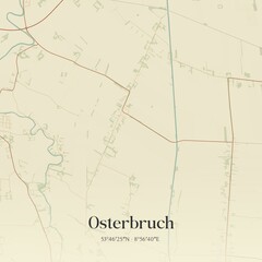 Naklejka premium Vintage map of Osterbruch, Germany.
