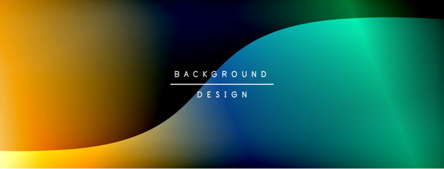 Obraz premium Bright rainbow style color gradient with curve round shape line background. Vector Illustration For Wallpaper, Banner, Illustration, landing page