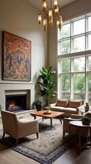 Cozy and Elegant Lounge Area