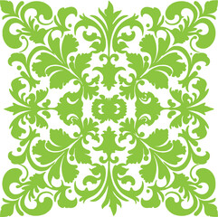 Tile pattern seamless flourish background element arabic decorative design for floor or wall vector.