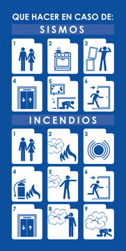 QUE HACER EN CASO DE: INCENDIO Y SISMO
