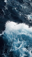 Ocean Waves  Abstract Blue Water Texture Background