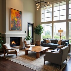 Cozy and Elegant Lounge Area