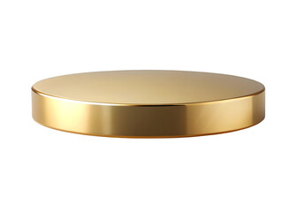 Gold podiums png. Golden pedestal on an isolated transparent background. Podium for advertising, podium for products. PNG.