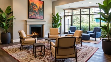 Cozy and Elegant Lounge Area