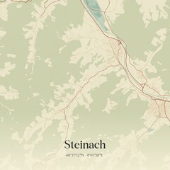 Vintage map of Steinach, Germany.