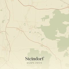 Vintage map of Steindorf, Germany.
