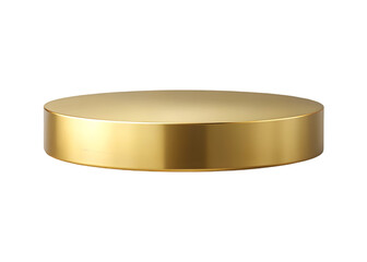 Gold podiums png. Golden pedestal on an isolated transparent background. Podium for advertising, podium for products. PNG.