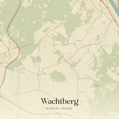 Vintage map of Wachtberg, Germany.