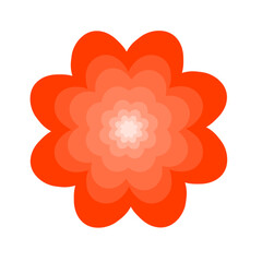 Fototapeta premium abstract red flower