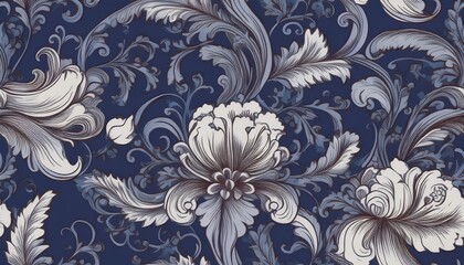 Vibrant Floral Vector Illustration HandDrawn Seamless Patterns Infusing Life into a Timeless Artwork for Digital Art, Home Decor, and Design Inspiration