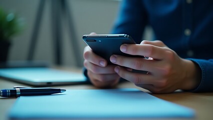businessman working on tablet computer