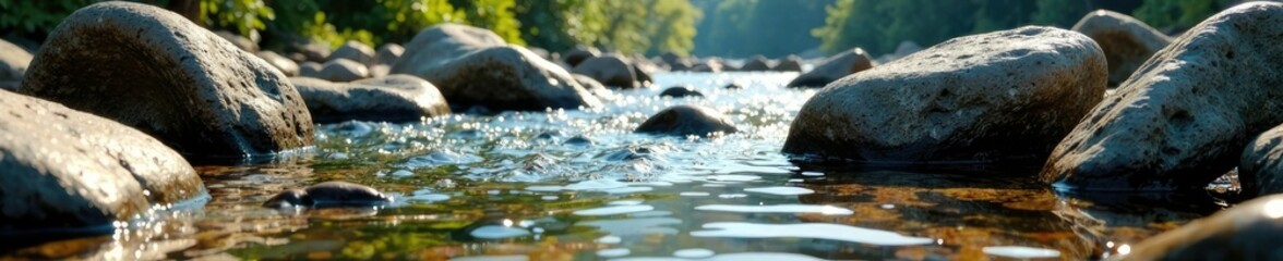 Piedras de rio cubiertas con caparazones de moluscos, nature, rocks, aquatic