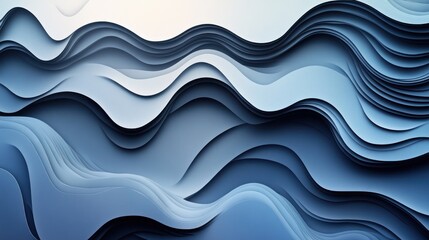 Fototapeta premium Abstract Blue Waves Digital Paper Texture Background