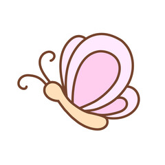 Pink buttfly
