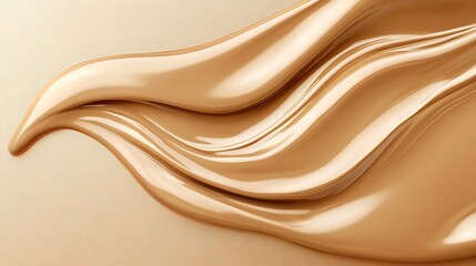 Obraz premium Liquid Foundation Swirls Smooth Beige Texture