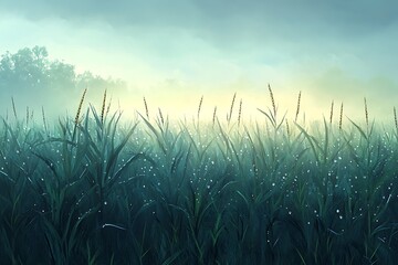 Obraz premium grass and sky