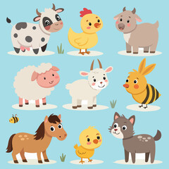 cute domestic animals 